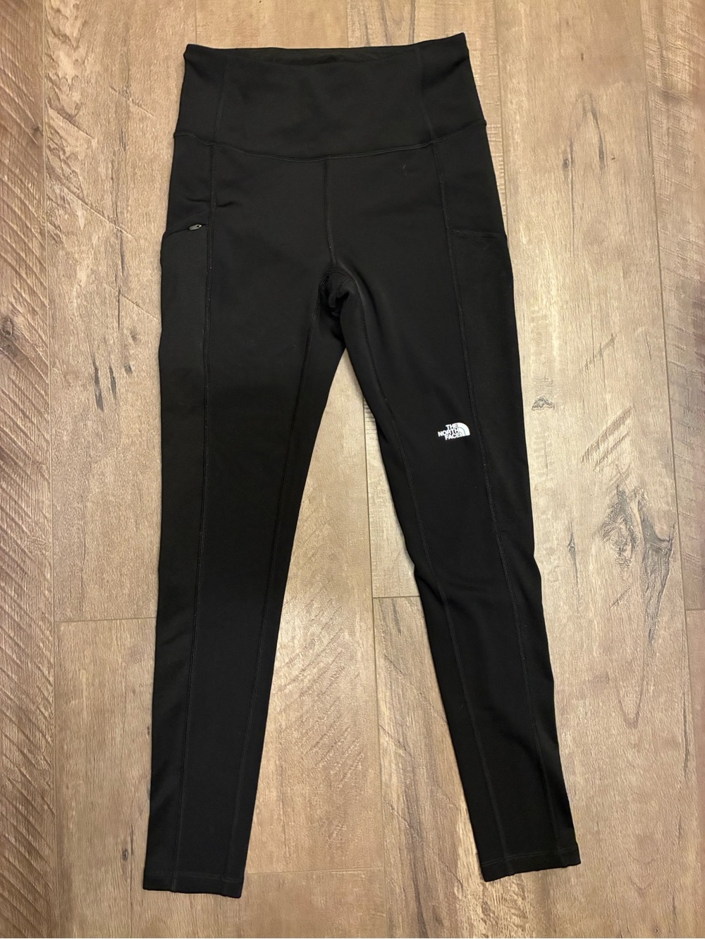 The North Face Lined Black High-Waist Performance Leggings with Side Pocket